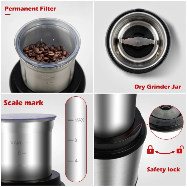 200W Electric Coffee Spice Grinder