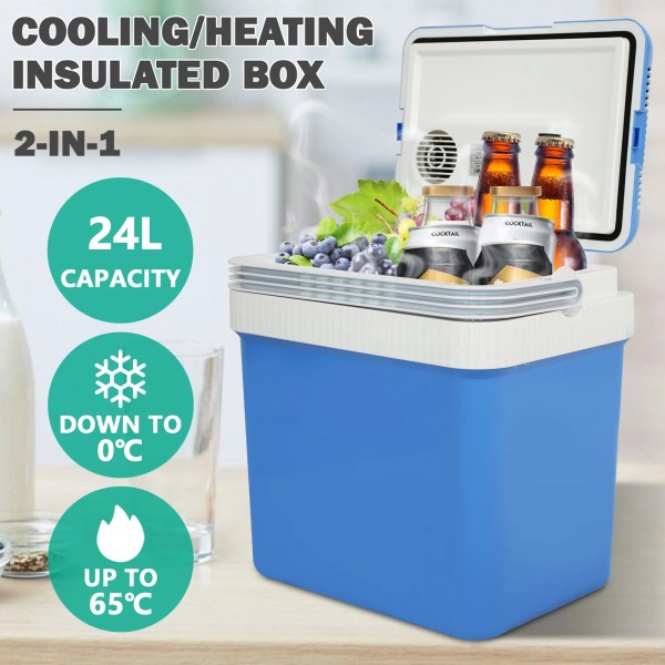 24L Car Fridge Compact Electric Portable Fridge