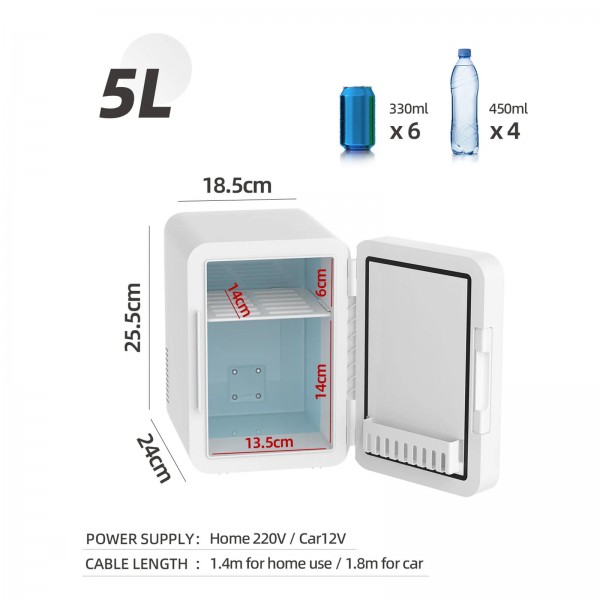 Mini Fridge 6L AC/DC Portable Beauty Fridge Mini Fridge 6L AC/DC Portable Beauty Fridge