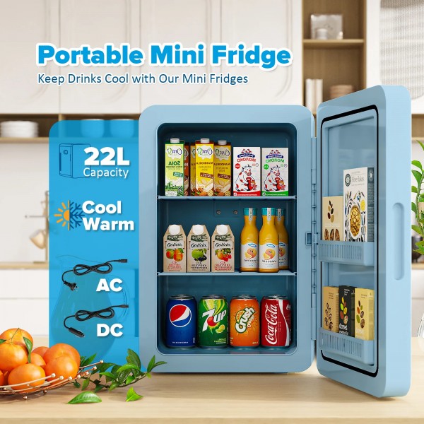 22L AC/DC Portable Fridge Mini Refrigerator 22L AC/DC Portable Fridge Mini Refrigerator