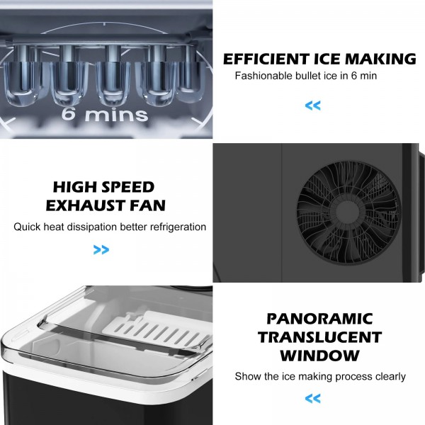 2L 12KG Ice Makers Self-Cleaning Ice Machine