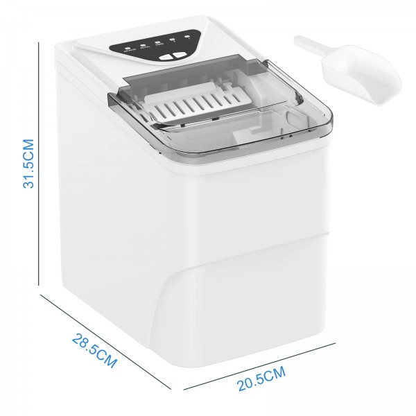 12KG Countertop Ice Maker Self-Cleaning Ice Machine