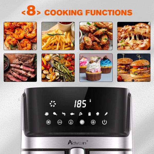 7L Air Fryer 8 Preset Set