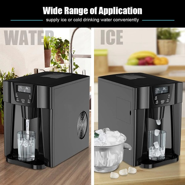 2-in-1 Ice Maker with A Built-in Water Dispenser