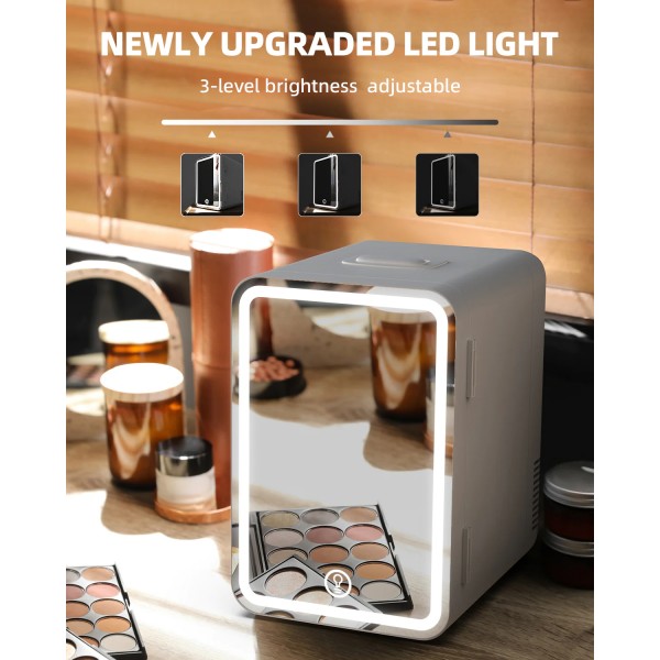 8L Mini Makeup Fridge with LED