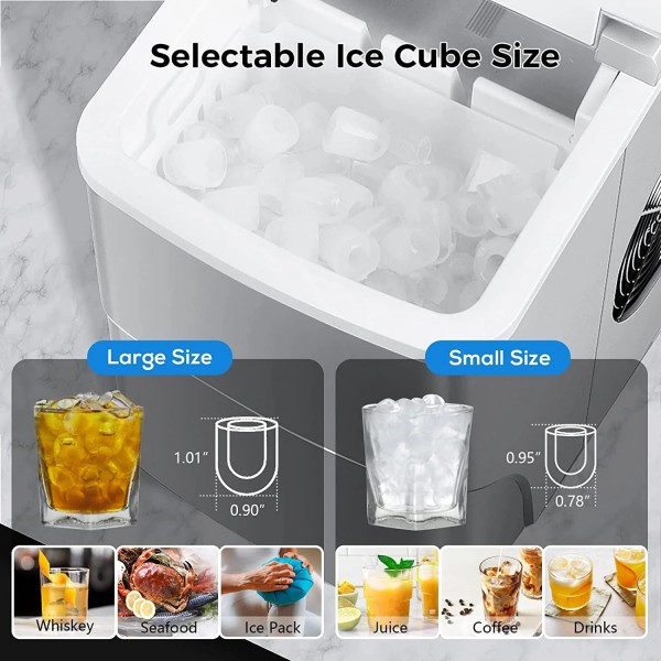 2.2L Portable Ice Makers Countertop