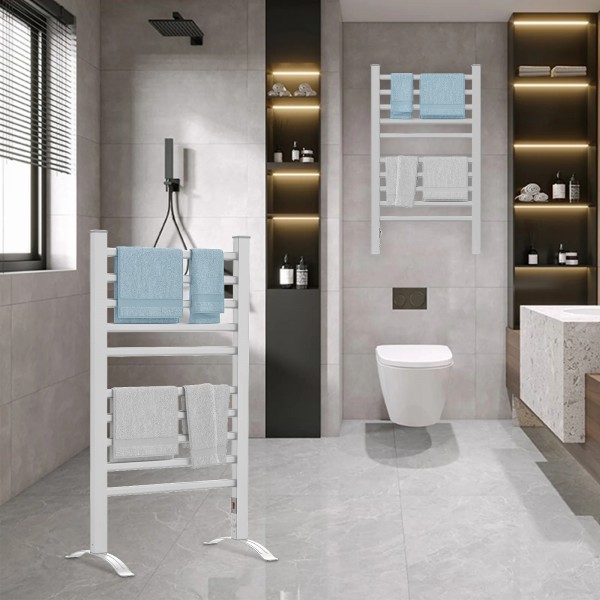 Electric Heated Towel Rail Wall Mounted & Standing