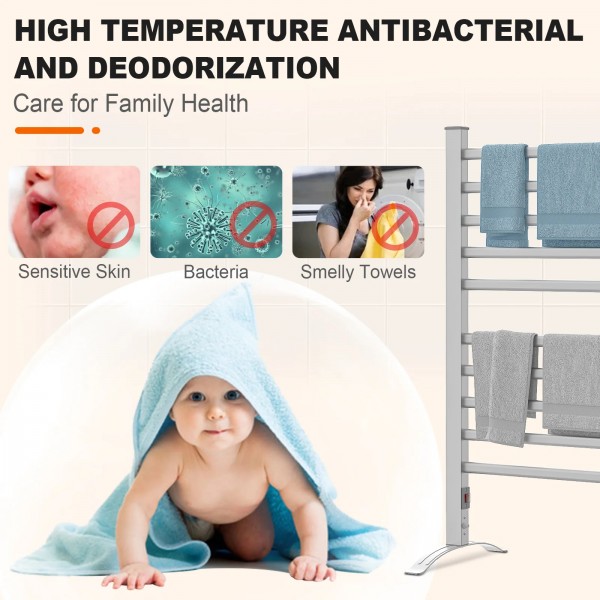 Electric Heated Towel Rail Wall Mounted & Standing