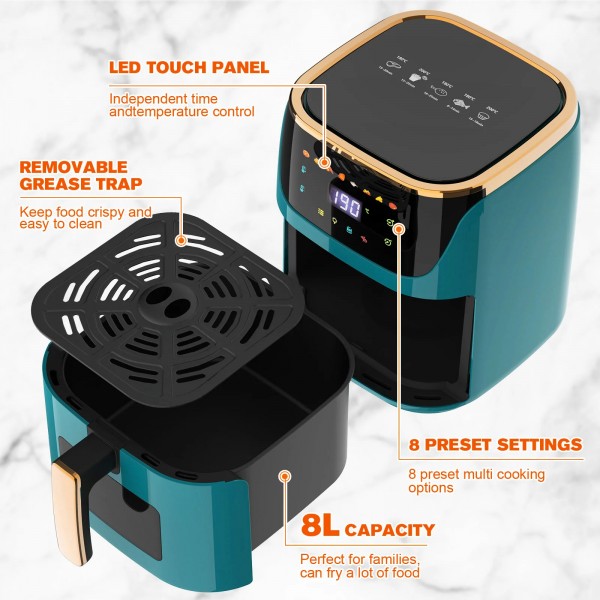 8L Digital XXL Oil-Less Air Fryer