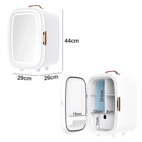 15L Mini Makeup Fridge with LED Makeup Mirror 15L Mini Makeup Fridge with LED Makeup Mirror