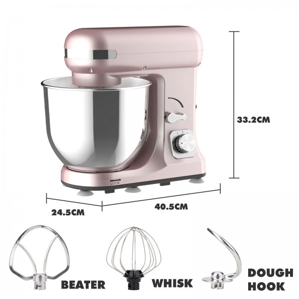 6.5L 1400W Stand Mixer Pink