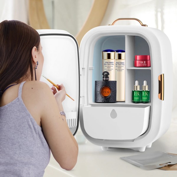 15L Mini Makeup Fridge with LED Makeup Mirror 15L Mini Makeup Fridge with LED Makeup Mirror