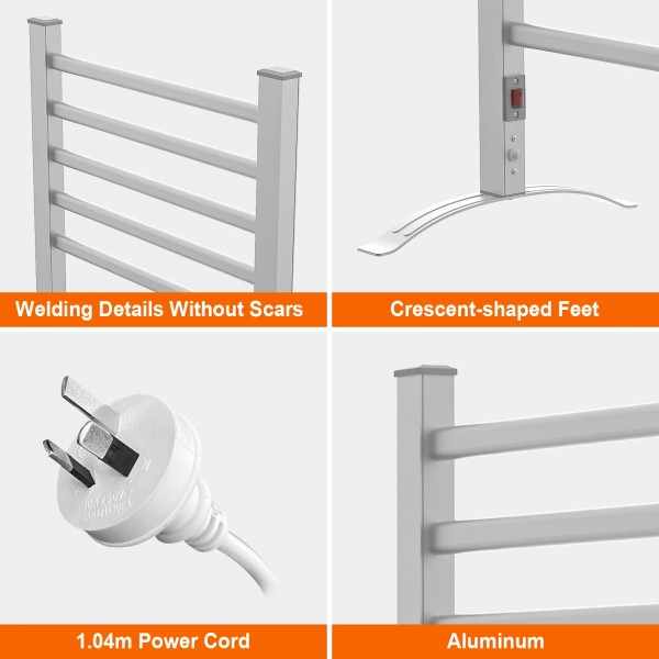 Electric Heated Towel Rail Wall Mounted & Standing