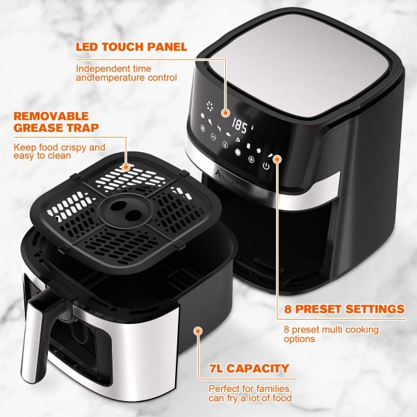 7L Air Fryer 8 Preset Set