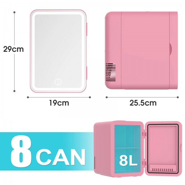 8L Mini Makeup Fridge with LED 8L Mini Makeup Fridge with LED