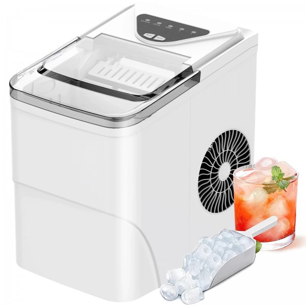 12KG Countertop Ice Maker Self-Cleaning Ice Machine