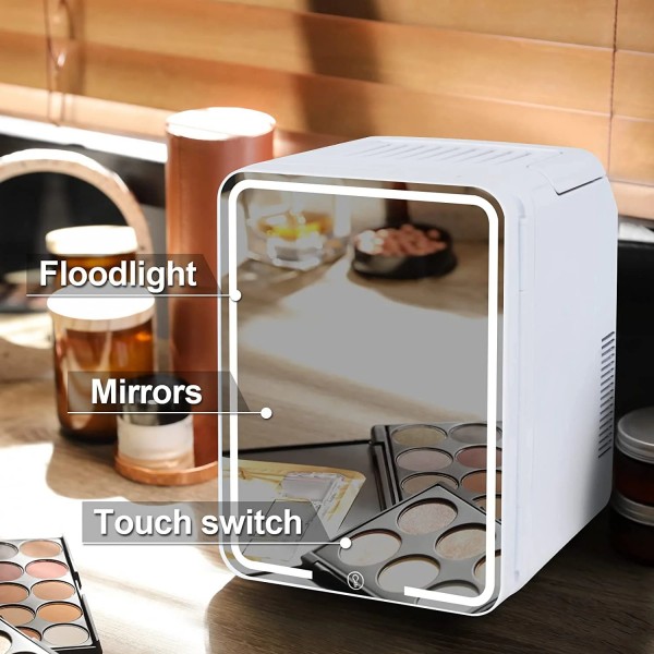 12L Portable Mini Fridge Mirrored with LED 12L Portable Mini Fridge Mirrored with LED