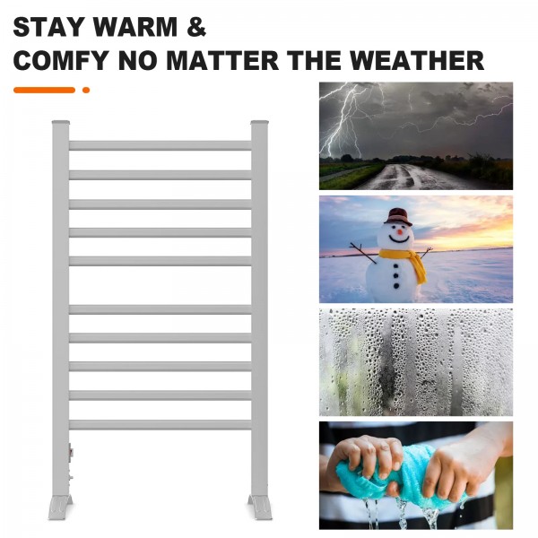 Electric Heated Towel Rail Wall Mounted & Standing