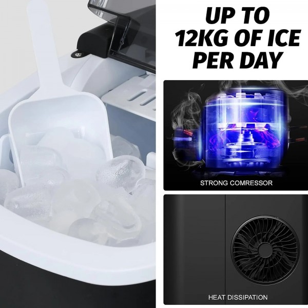 Portable Ice Maker Machine 12kg/24h