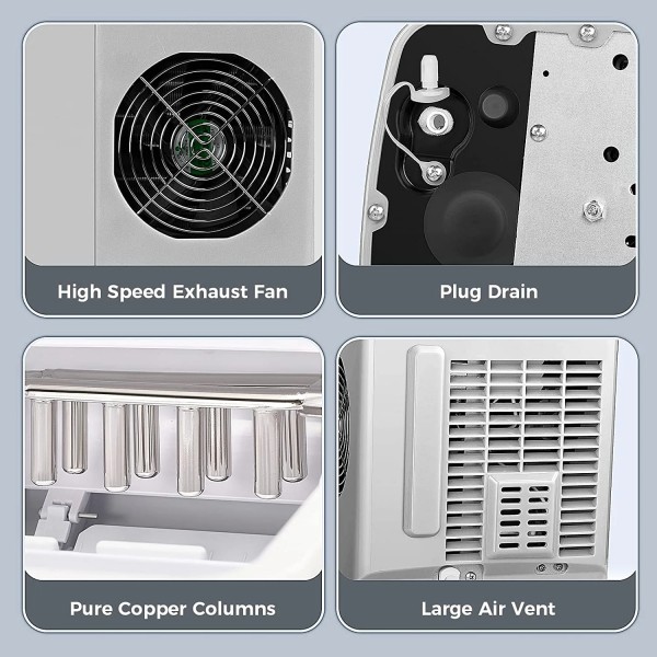 2.2L Portable Ice Makers Countertop