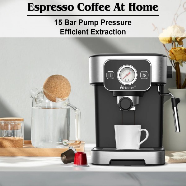 2-in-1 Coffee Machine Milk Frother