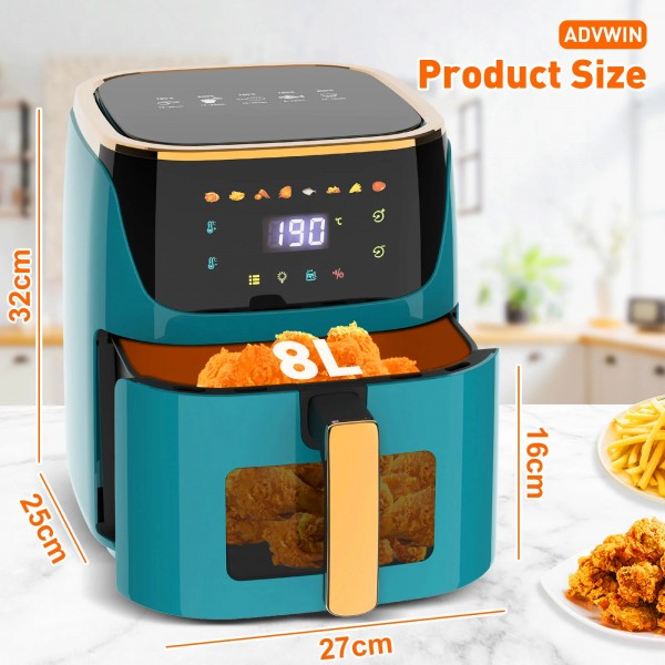 8L Digital XXL Oil-Less Air Fryer