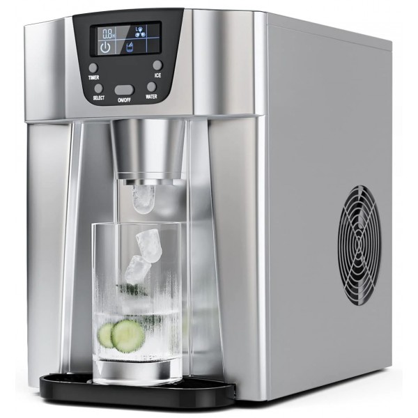 2-in-1 Ice Maker with A Built-in Water Dispenser