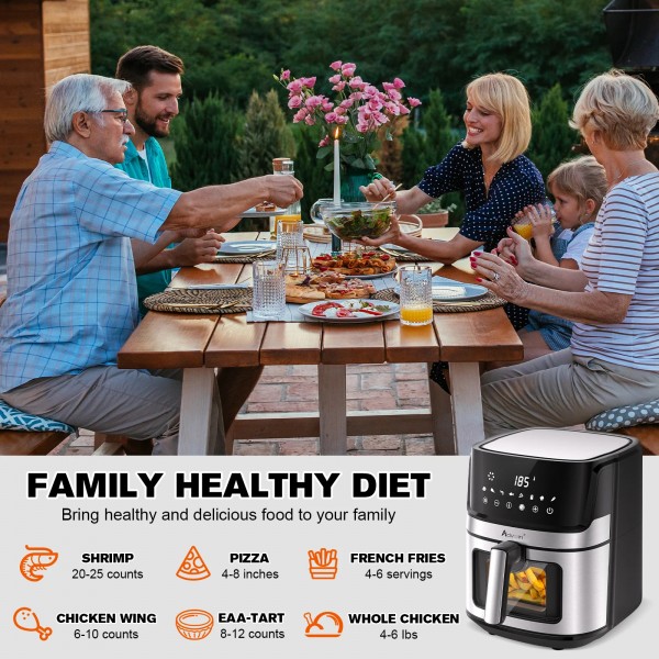 7L Air Fryer 8 Preset Set