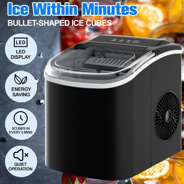 Portable Ice Maker Machine 12kg/24h