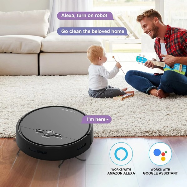 2500Pa Robot Vacuum Cleaner 3-in-1