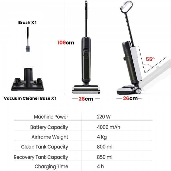 Smart Wet-Dry Vacuum Cleaner Black