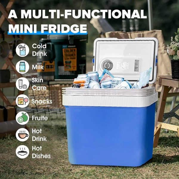 24L Car Fridge Compact Electric Portable Fridge