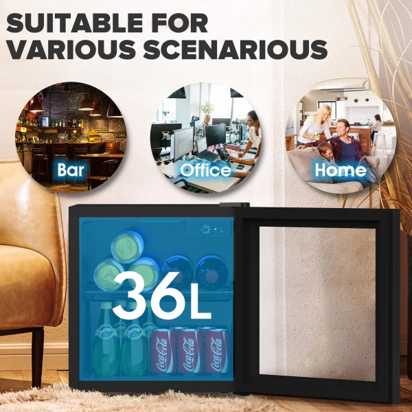 36L Mini Bar Fridge Small Fridges Glass Door 36L Mini Bar Fridge Small Fridges Glass Door