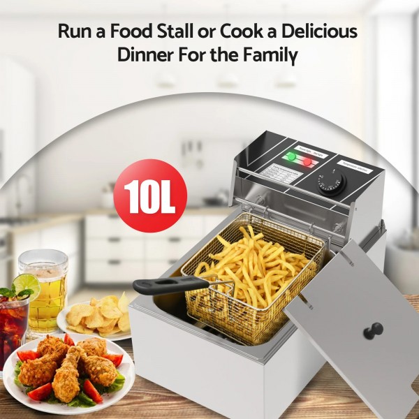 2500W 10L Electric Single Deep Fryer