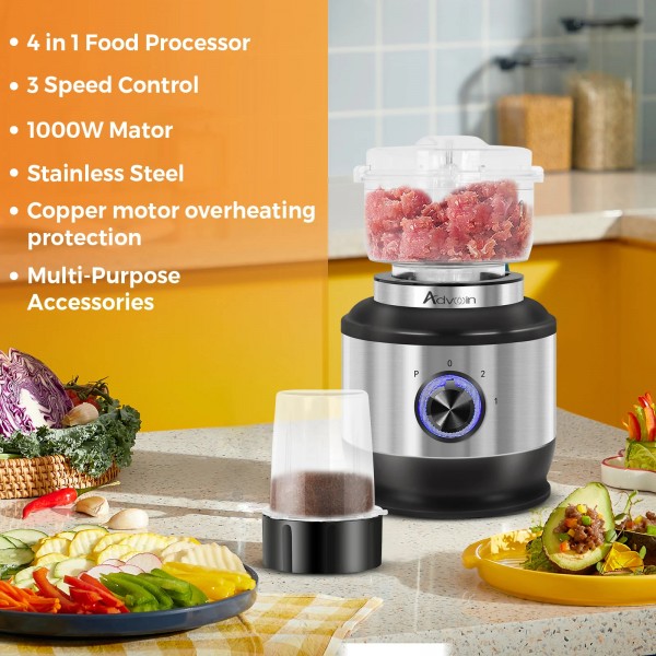 4-in-1 Blender Chopper Filter Grinder