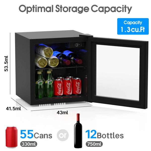 36L Mini Bar Fridge Small Fridges Glass Door 36L Mini Bar Fridge Small Fridges Glass Door