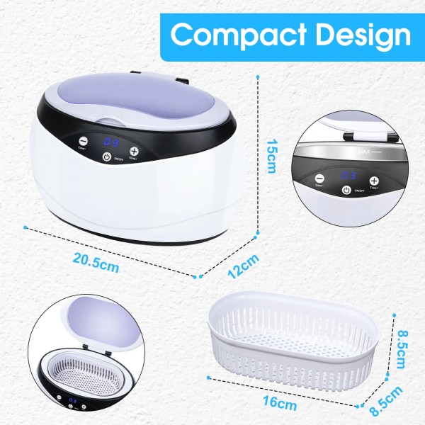 Ultrasonic Cleaner 650ml Jewelry Cleaner Machine Ultrasonic Cleaner 650ml Jewelry Cleaner Machine