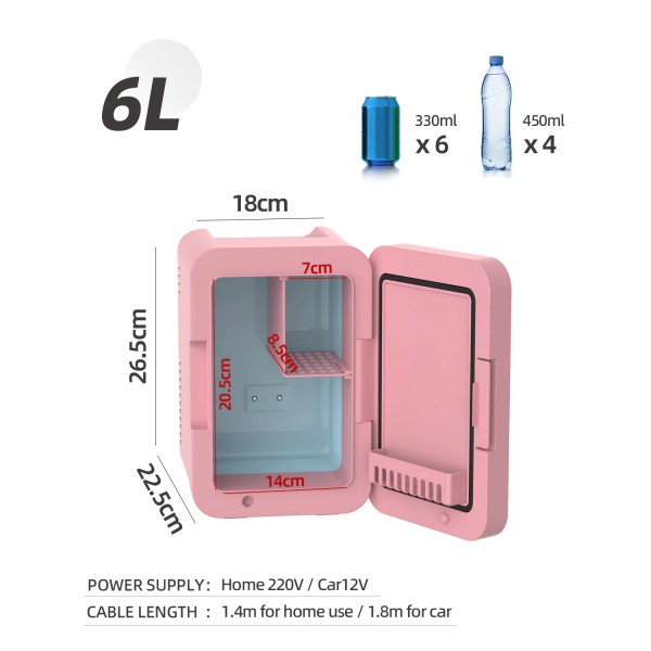 6L Mini Makeup Fridge (Orders overs $600+ use code 
