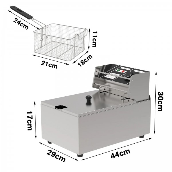 2500W 10L Electric Single Deep Fryer