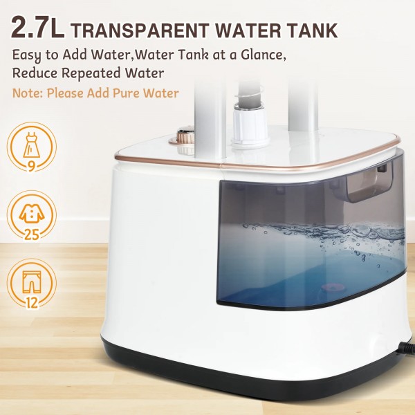 Standing Garment Steamer with 2.7L Tank Standing Garment Steamer with 2.7L Tank